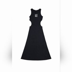 NWT-  See You Monday Black Cutout Midi Dress – Sleeveless Bodycon | Medium
